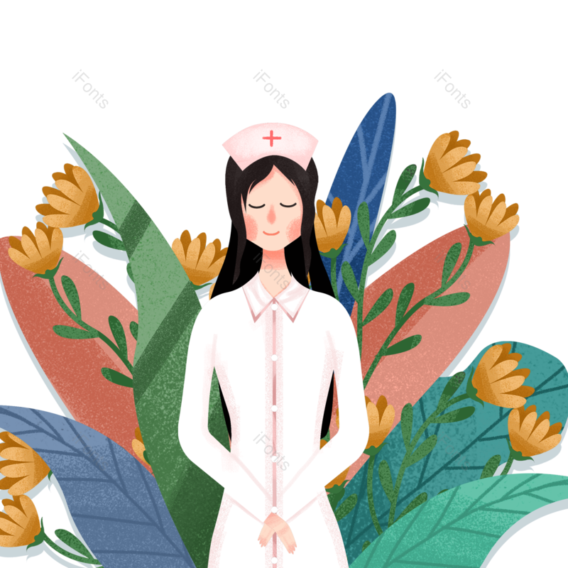 元素图片,人物元素,护士PNG,护士节免抠素材